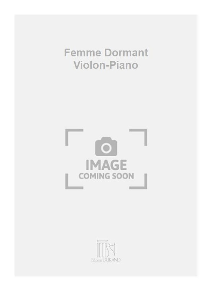Femme Dormant Violon-Piano